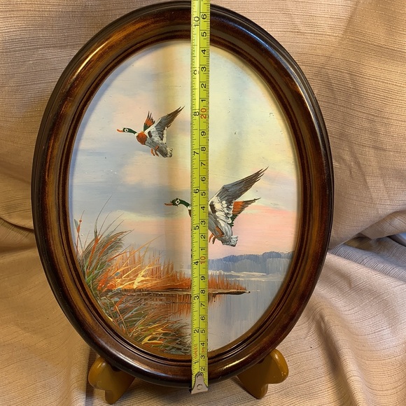 Original oil/acrylic(?) painting ducks in flight - Picture 8 of 13